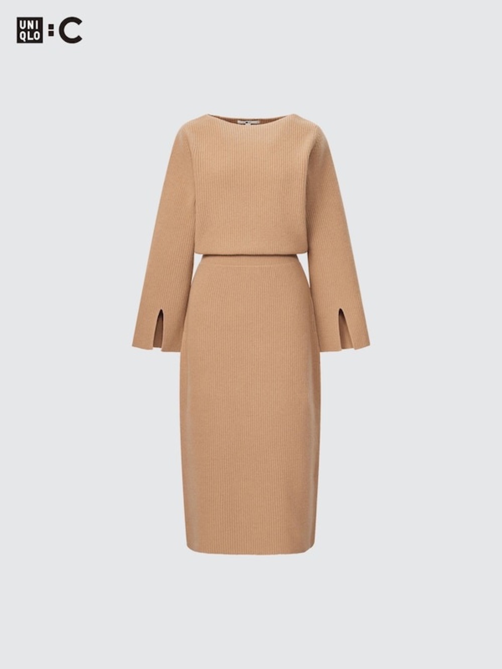 Uniqlo:C 100% wool Boat Neck Knit Dress